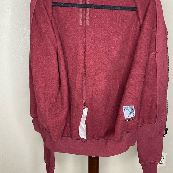 Rick Owens Mountain Hoodie Red Size Small in great condition - Picture 3 of 5